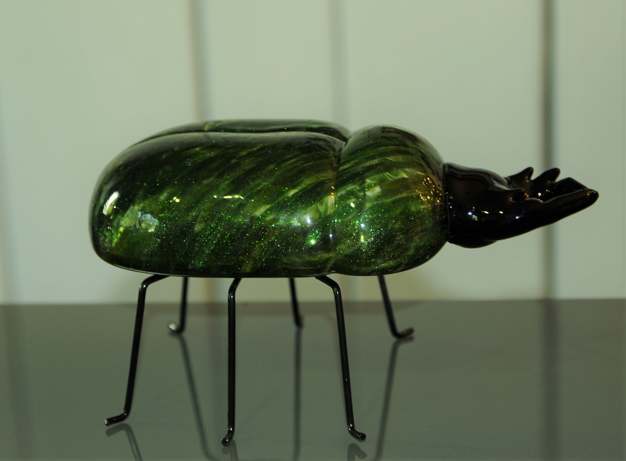 Scarabeo Glas Deko Objekt grün