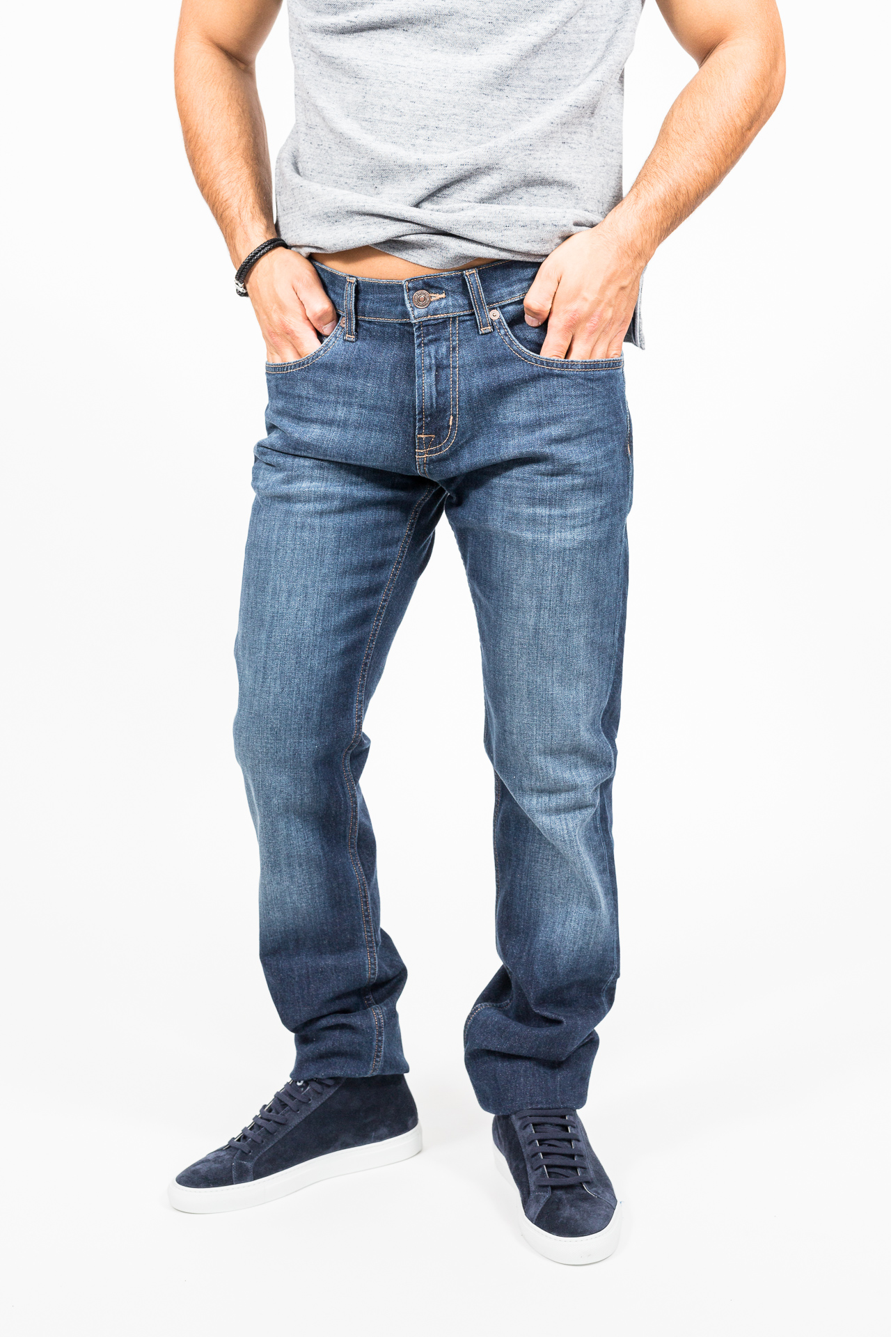 7 For All Mankind - Herrenjeans Slimmy dark used