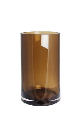 Glaszylinder braun mittel