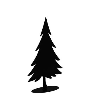 Dekobaum Elvor schwarz 20