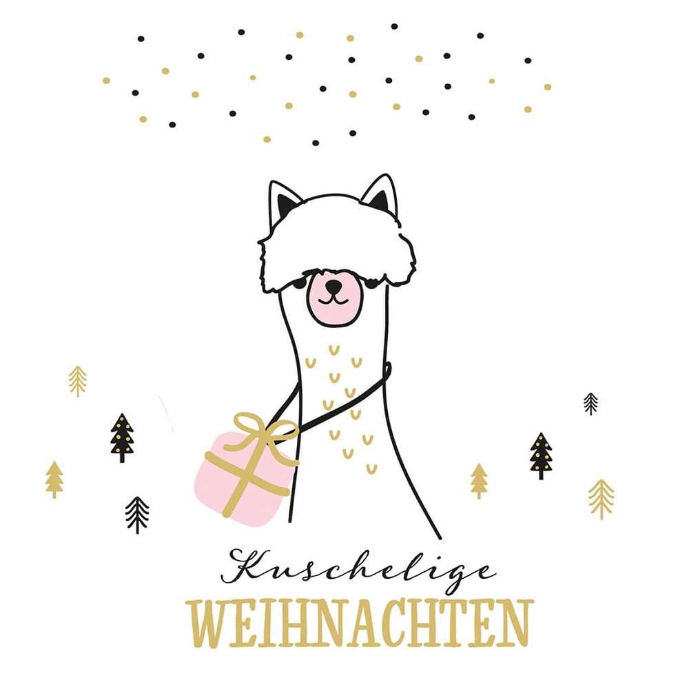 Serviette "kuschelige Weihnachten"