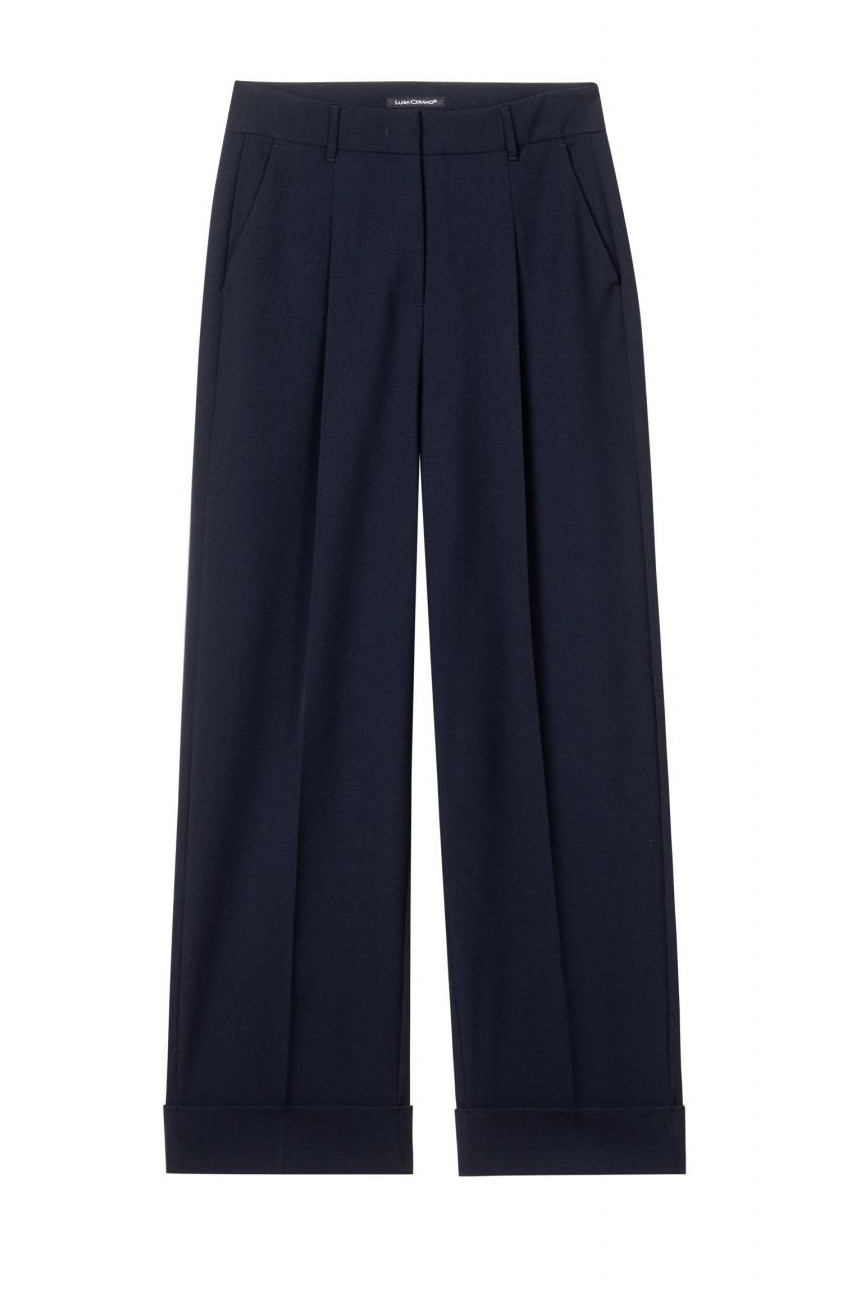 Luisa Cerano - Bunfaltenhose mit Aufschlag