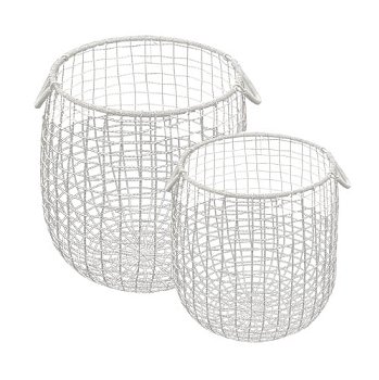 Korb Flynn 2er Set weiss