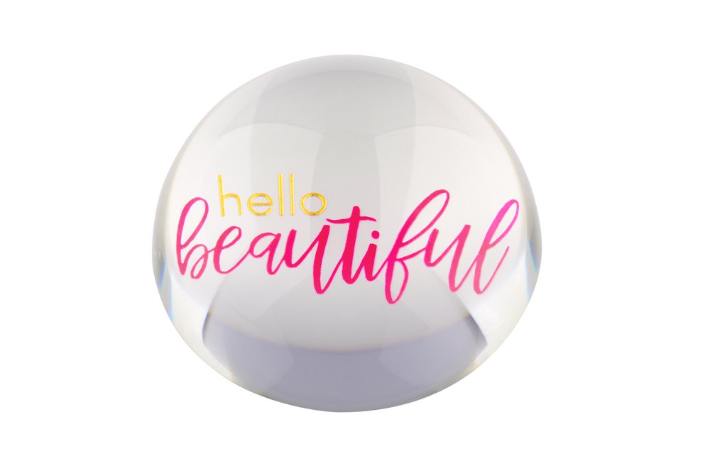 Briefbeschwerer Lourd L Hello beautiful