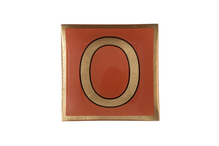 Love Plates Glasteller O orange