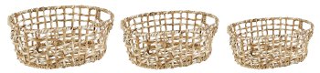 Korb Milton 3er Set oval