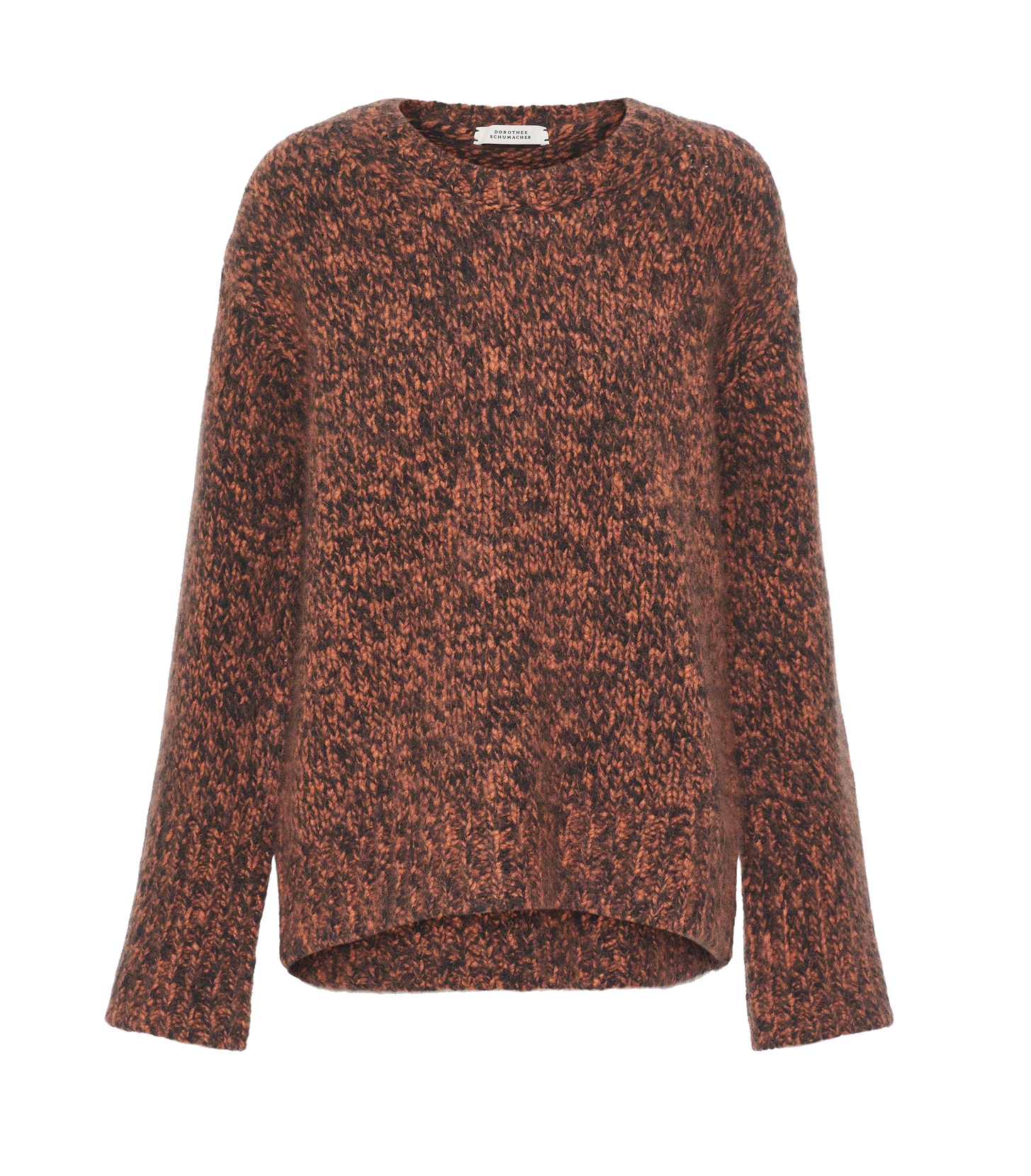 Dorothee Schumacher - Kaschmir- und Seidenpullover orange & black