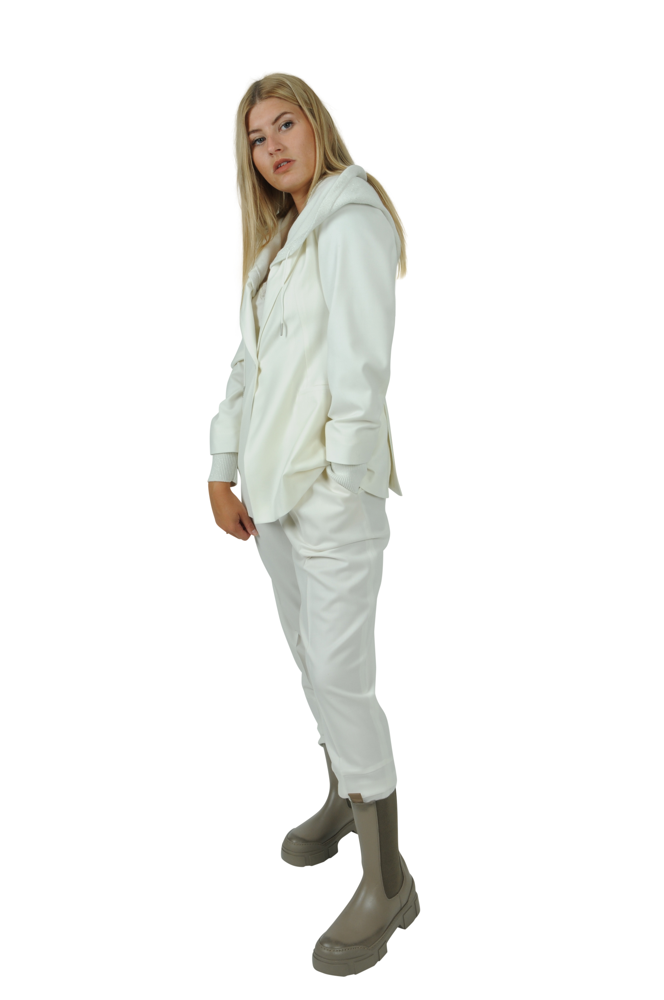 Fabiana Filippi - Cropped-Hose mit hohem Bund off-white