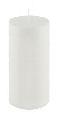 Cylinderkerze pure weiss Höhe 20 cm