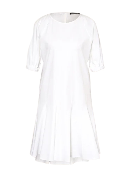 Luisa Cerano -  Kleid mit kurzem Arm weiß