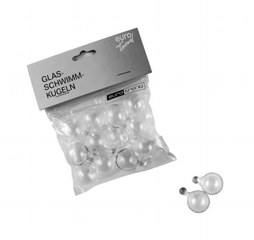 Schwimmkugeln klar Set 12 Stück 2cm