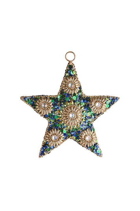 Hänger Opium Stern blau/grün