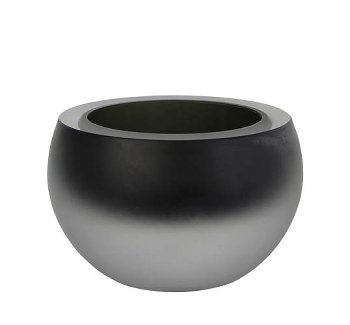 Glastischlicht Olson grau  matt 12,5cm