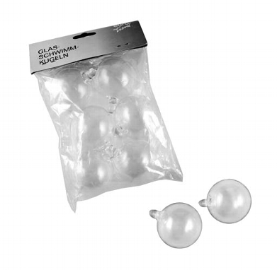 Schwimmkugeln klar Set 6Stück 4cm