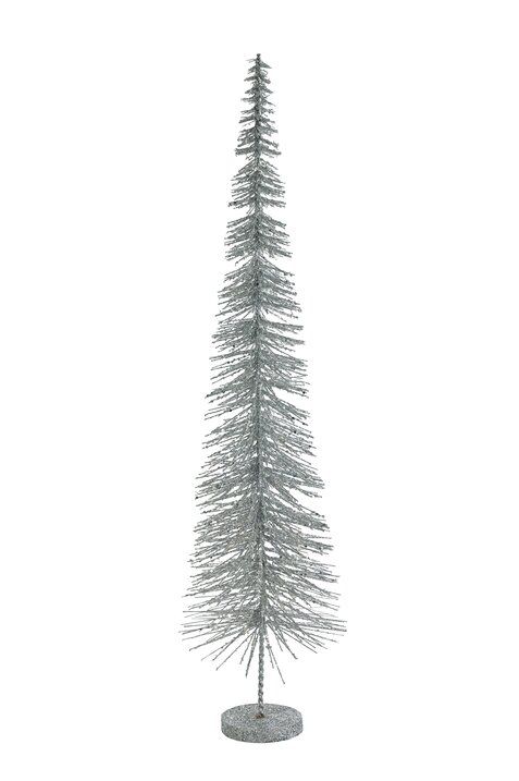 Seoul Dekobaum mit Glitzer silber 70 cm