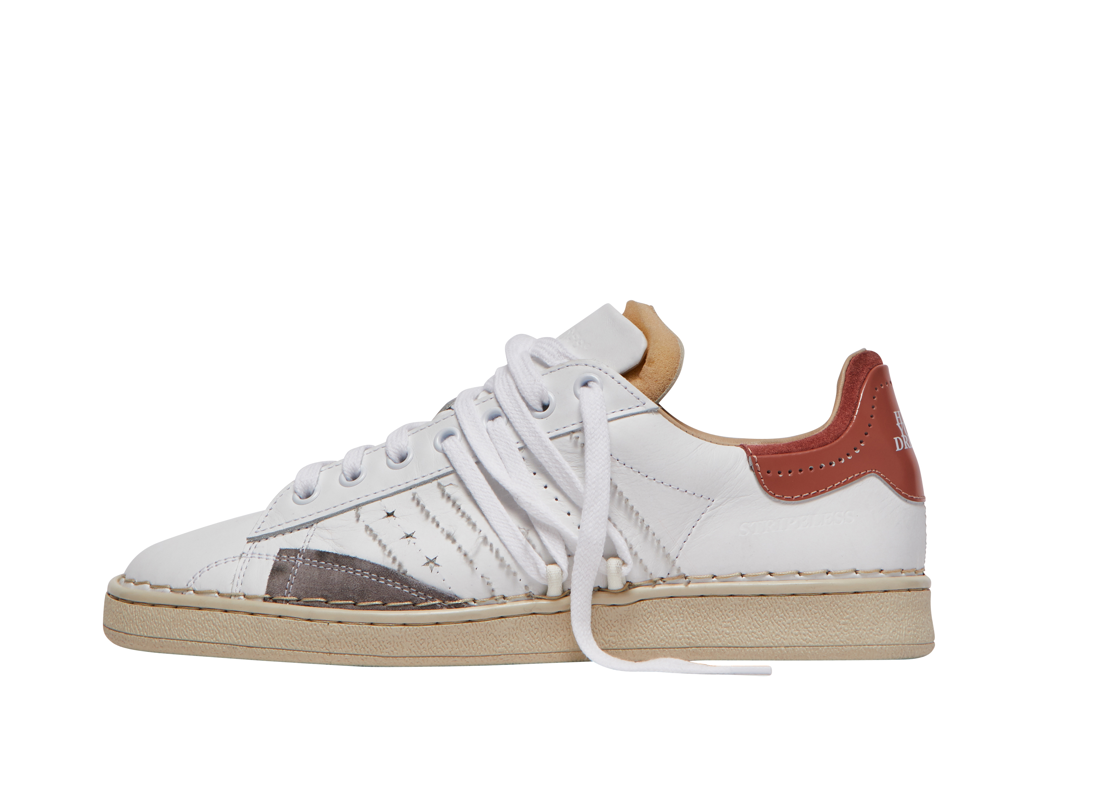 Hidnander - Sneaker Stripeless white powder