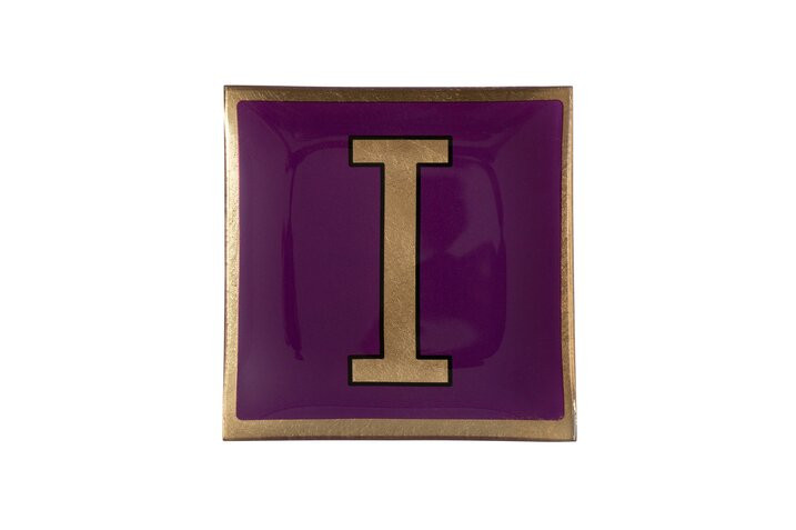 Love Plates Glasteller l lila