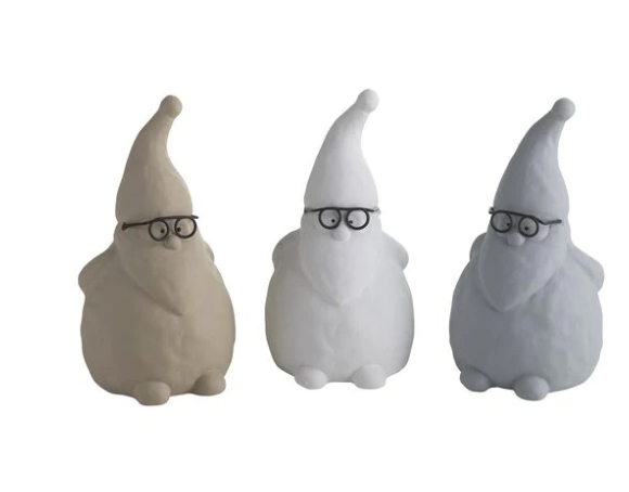 Nerdy Deko Weihnachtsmann grau/sandstone/weiß