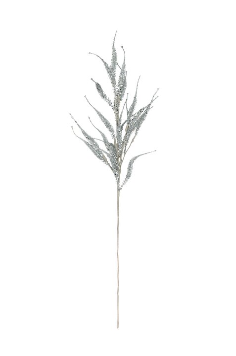 Deko-Zweig mit Glitzer Seoul silber