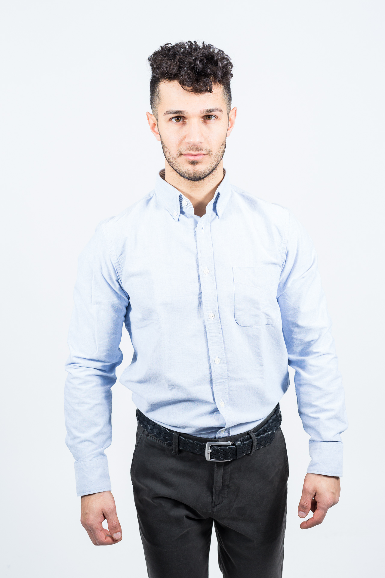 Hartford - Herrenhemd in Jeansoptik