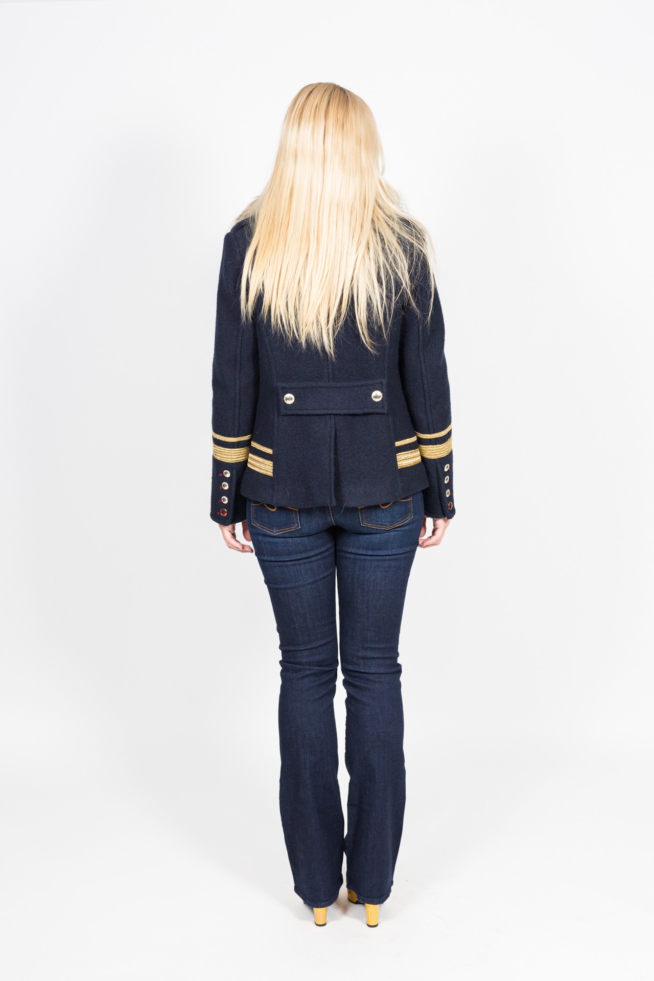 Project Foce - Caban Jacke mit Fell