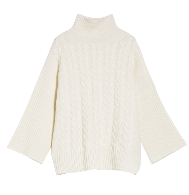 Max Mara - Kaschmirpullover mit Strickmuster