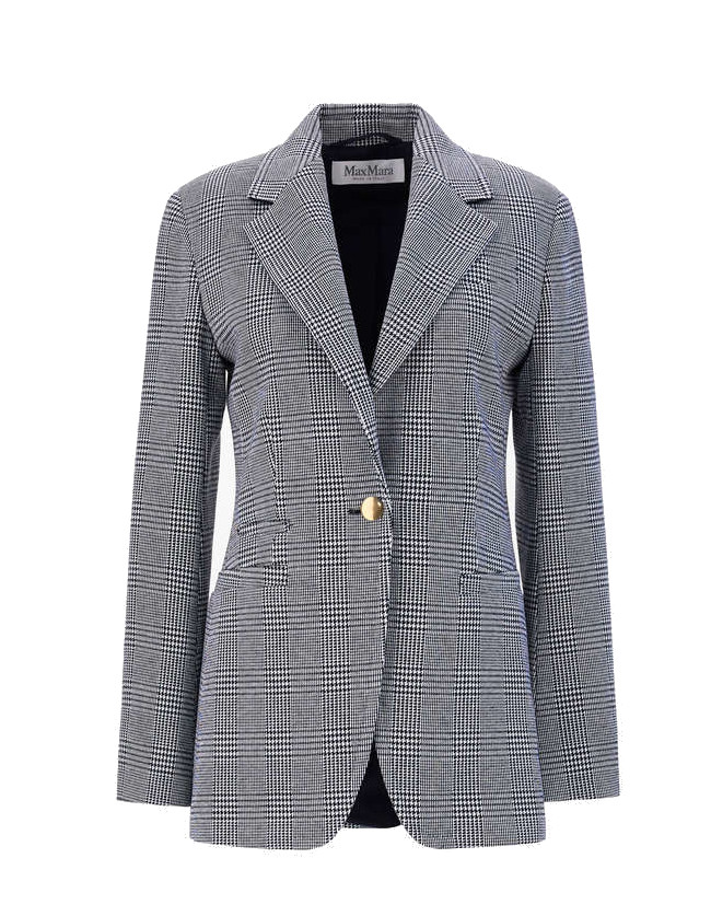 Max Mara - Blazer aus Baumwoll-Jersey & Jacquard-Viskose