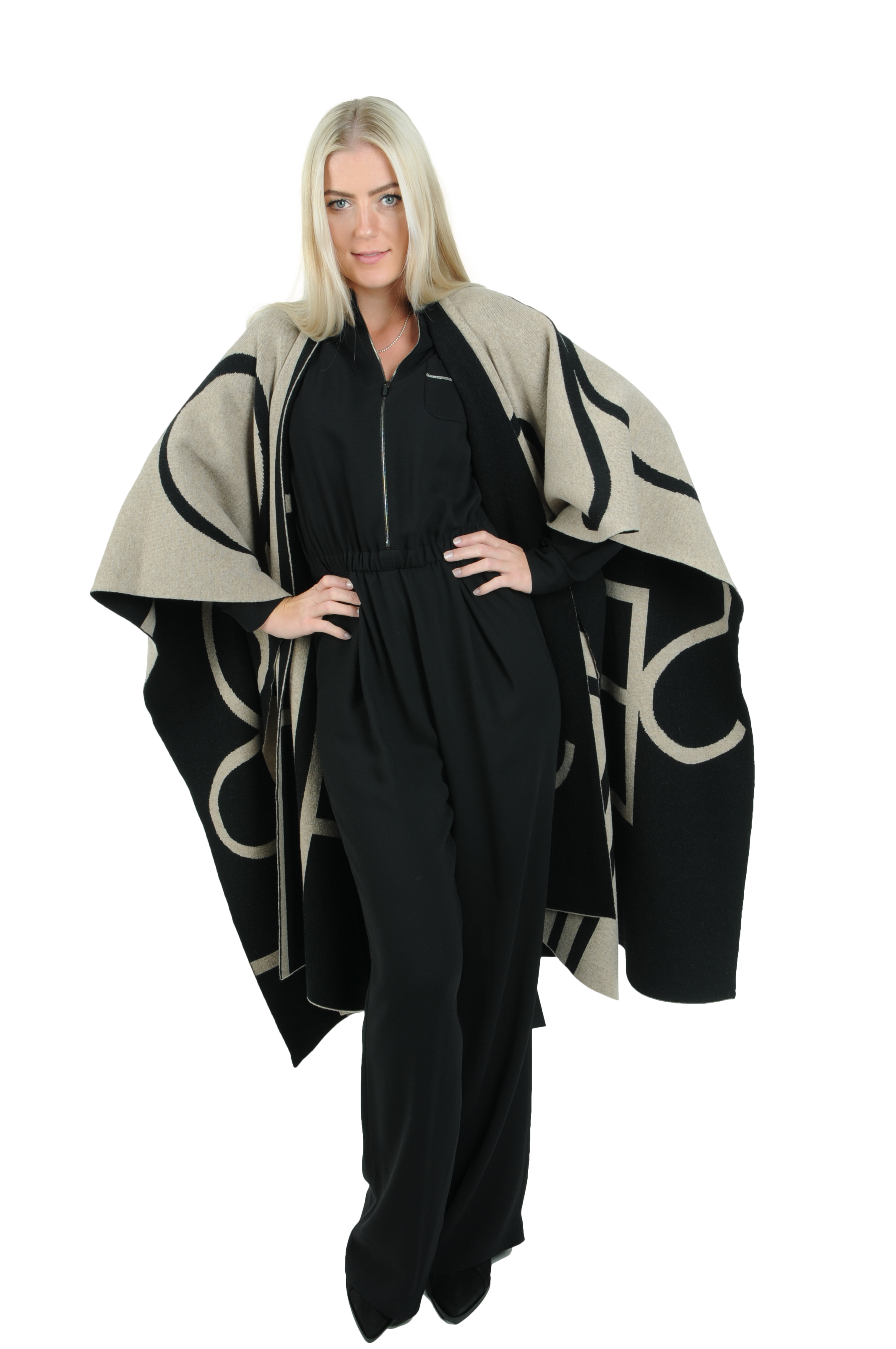 Fabiana Filippi - Langarm Jumpsuit schwarz