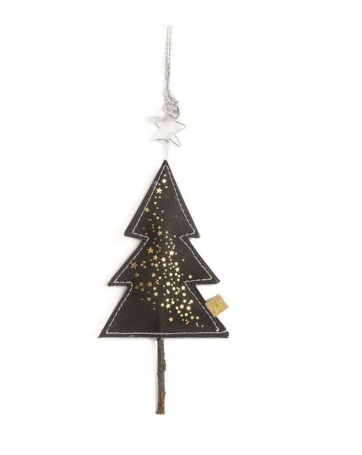 Good old Friends - Winterbaum Sterne schwarz