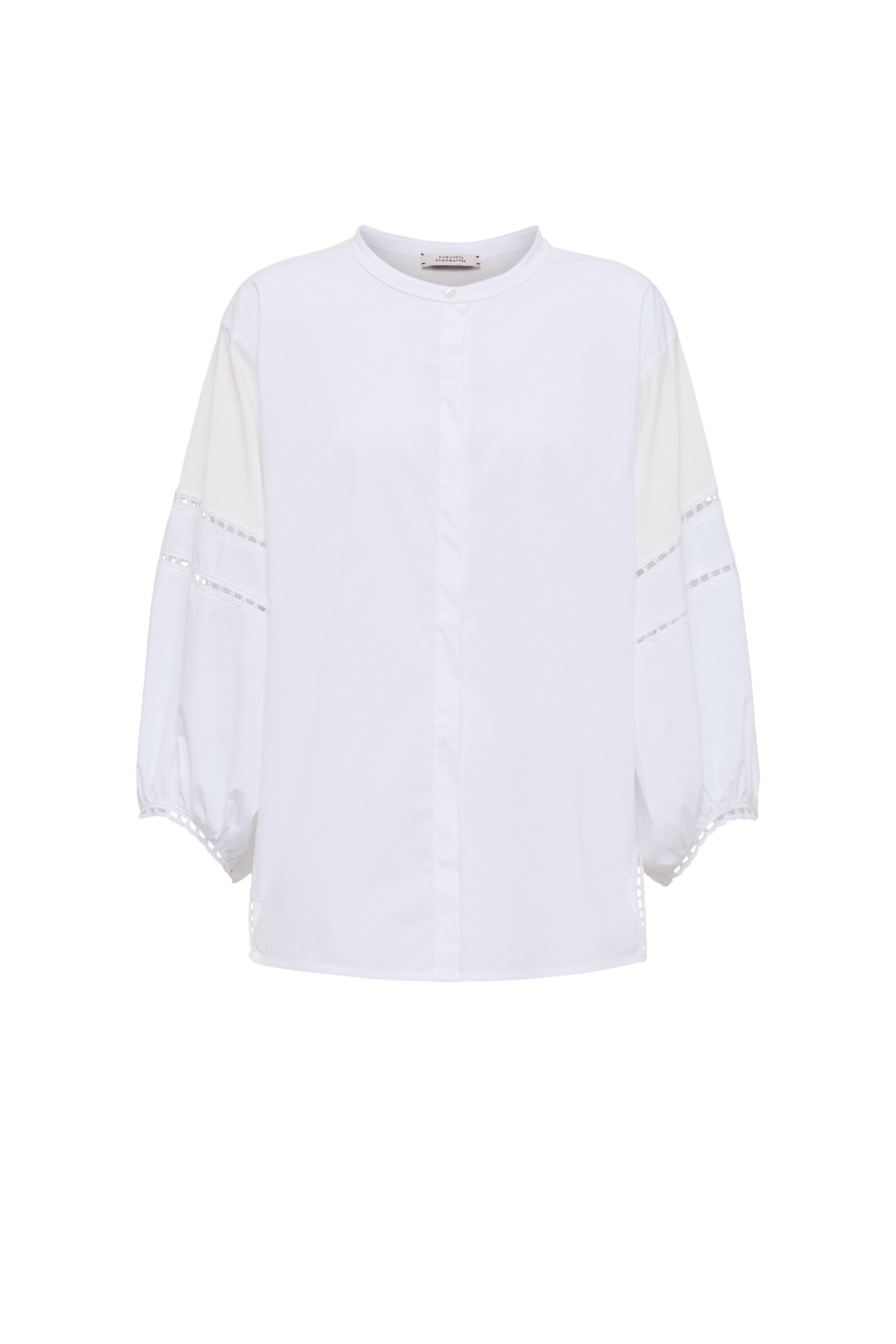 Dorothee Schumacher - Weiße Bluse mit Häkelband Details