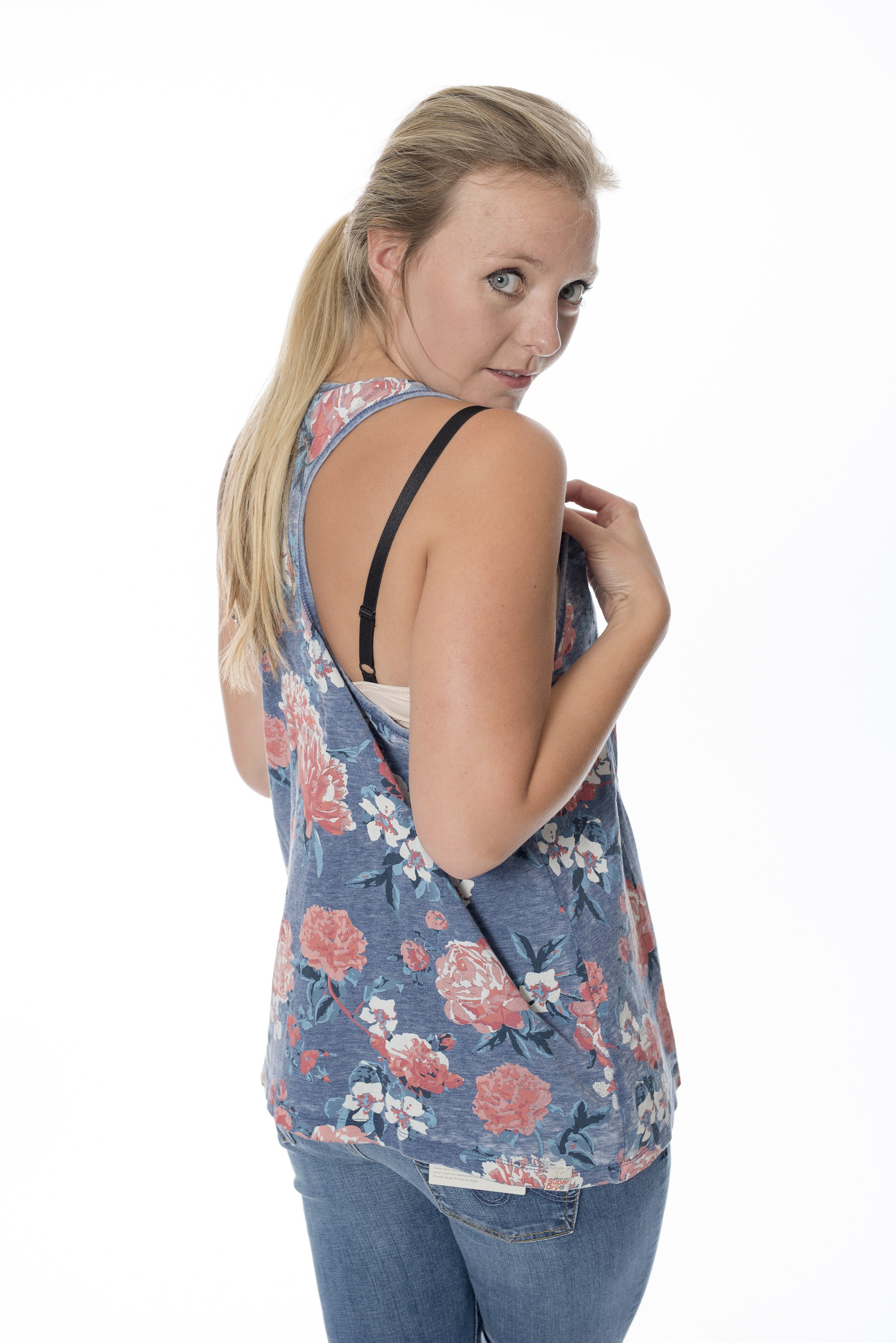Super Dry Damen Tanktop "Romance Floral Burnout Vest"