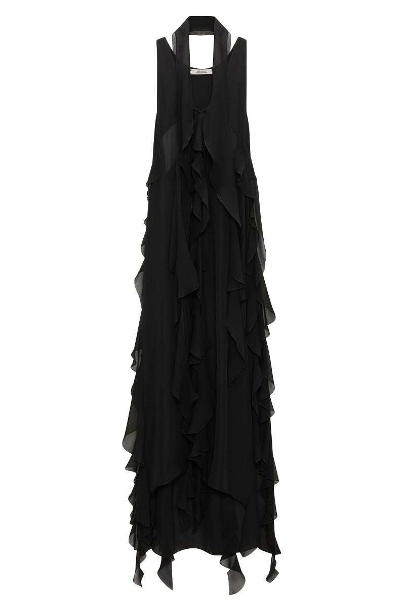 Dorothee Schumacher - Long Top mit Volant schwarz