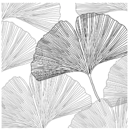Serviette "Gingko Leaves"
