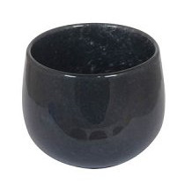 Windlicht Avora rund dunkelgrau