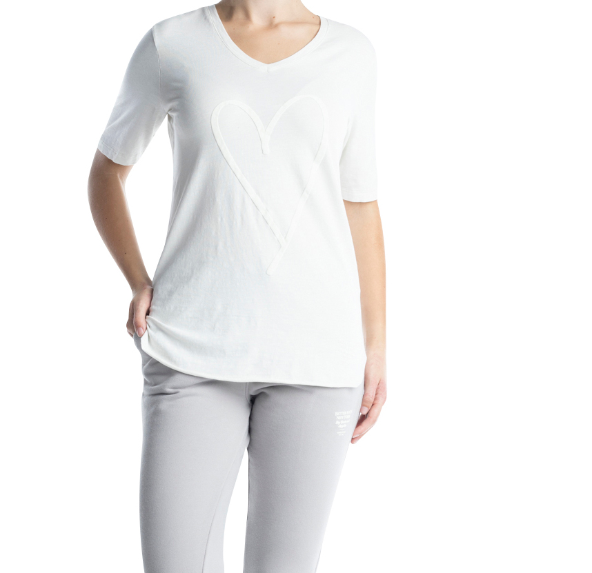 Better Rich - T-Shirt heart weiß