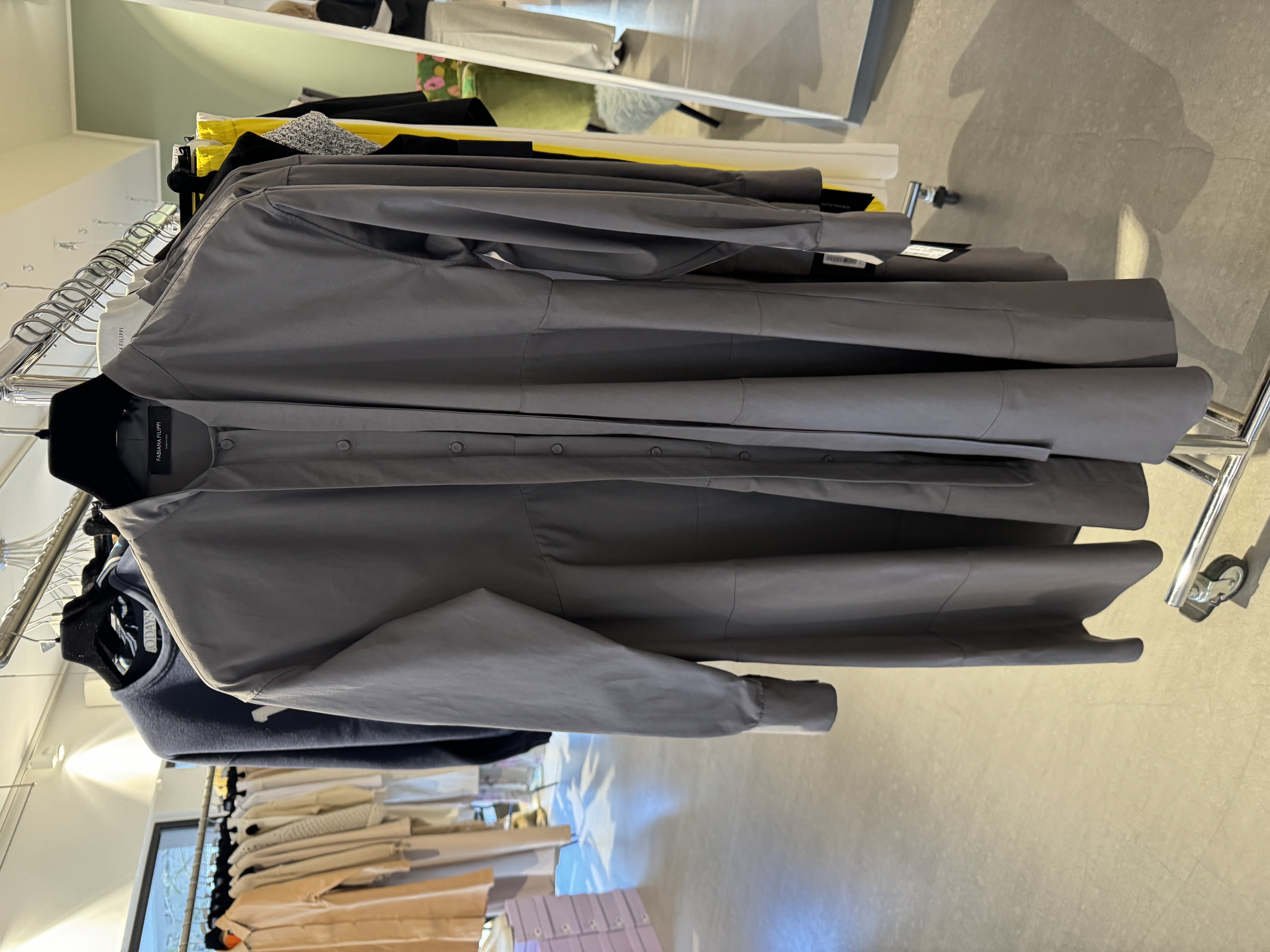 Fabiana Filippi -  Poplinkleid mittelgrau