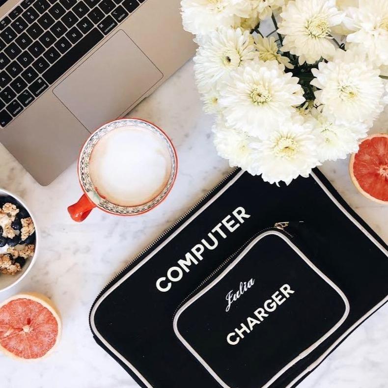 Bag-All - Computertasche mit kleiner Tasche für Ladekabel schwarz Large