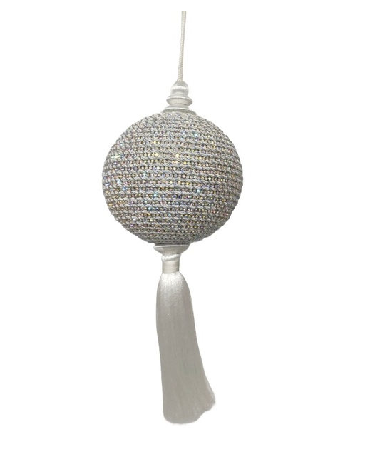 Kugelornament mit Quaste 26cm