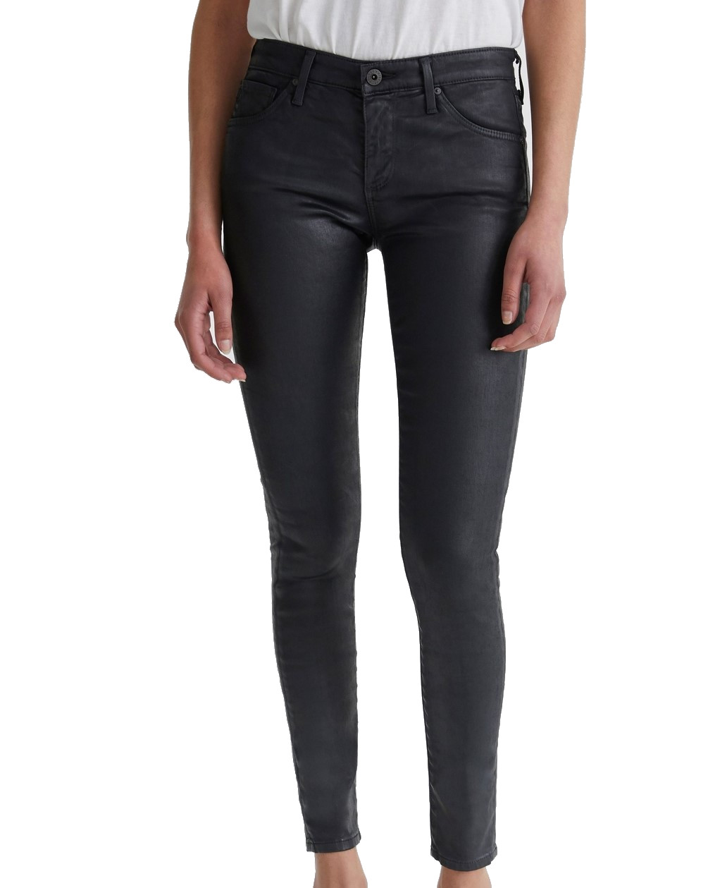 AG Jeans - Legging Ankle mit leichtem Glanz