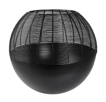 Windlicht Arya schwarz 52cm